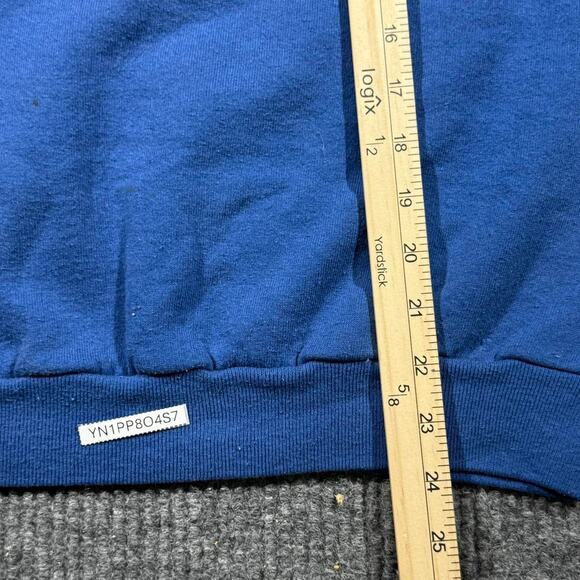 Vintage Reindeer Nature Sweatshirt Mens L Blue 90s Animals USA Made - Picture 7 of 8